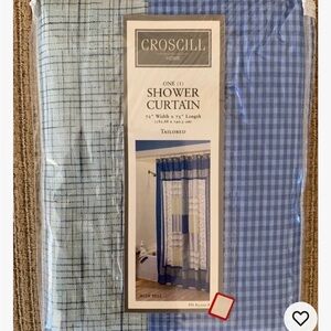 Croscill Blue Bell Style 6152 72 x 75 Cottage Core Cotton Shower Curtain